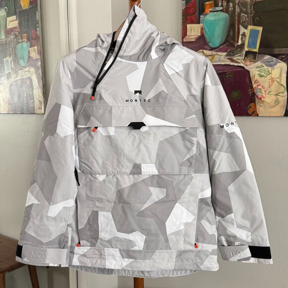 Montec - Dune Snowboard Jacket in Snow Camo (gray/white) - Picture 2 of 15